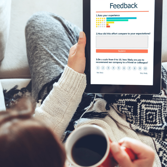 Customer views feedback survey